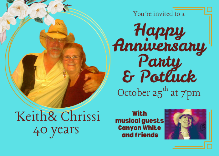 Happy 40th Anniversary to Keith and Chrissi